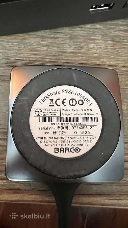 Barco Clickshare prezentacijų sistema R9861017 - nuotraukos Nr. 7