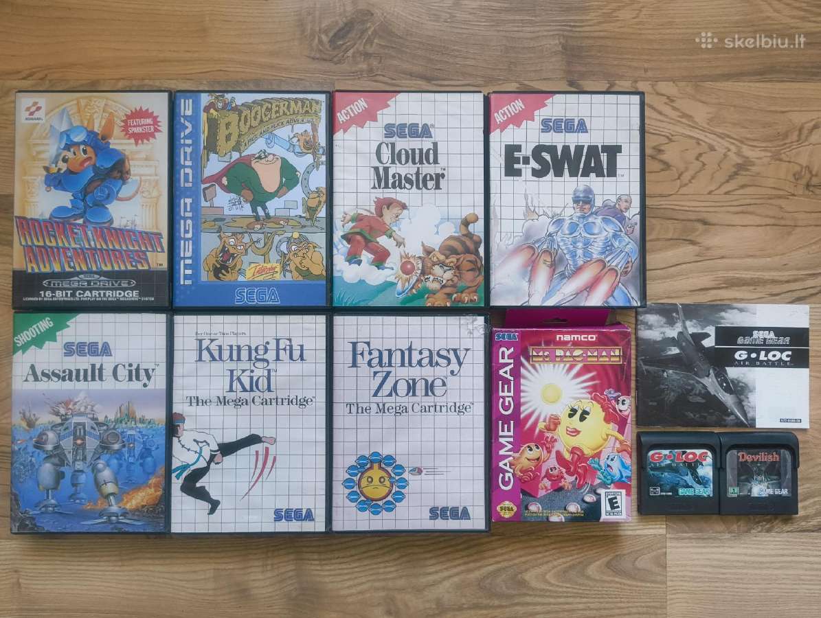 Mega Drive, Master System, Game Gear žaidimai