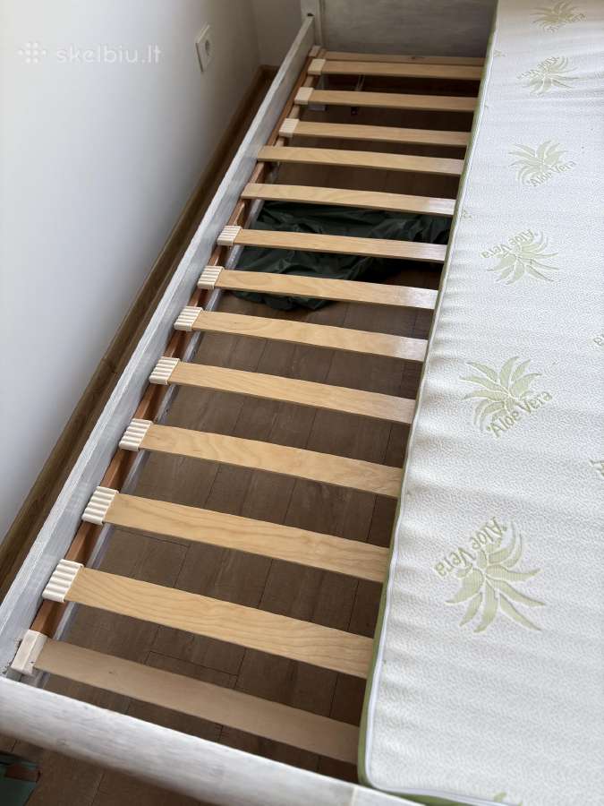 Dvigulė medžio masyvo lova - nuotraukos Nr. 4