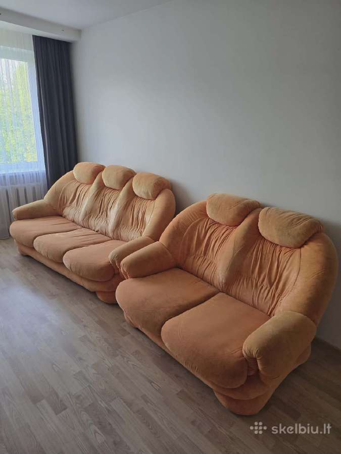 Parduodamas minkštų baldų komplektas 3 vietų sofa - nuotraukos Nr. 2