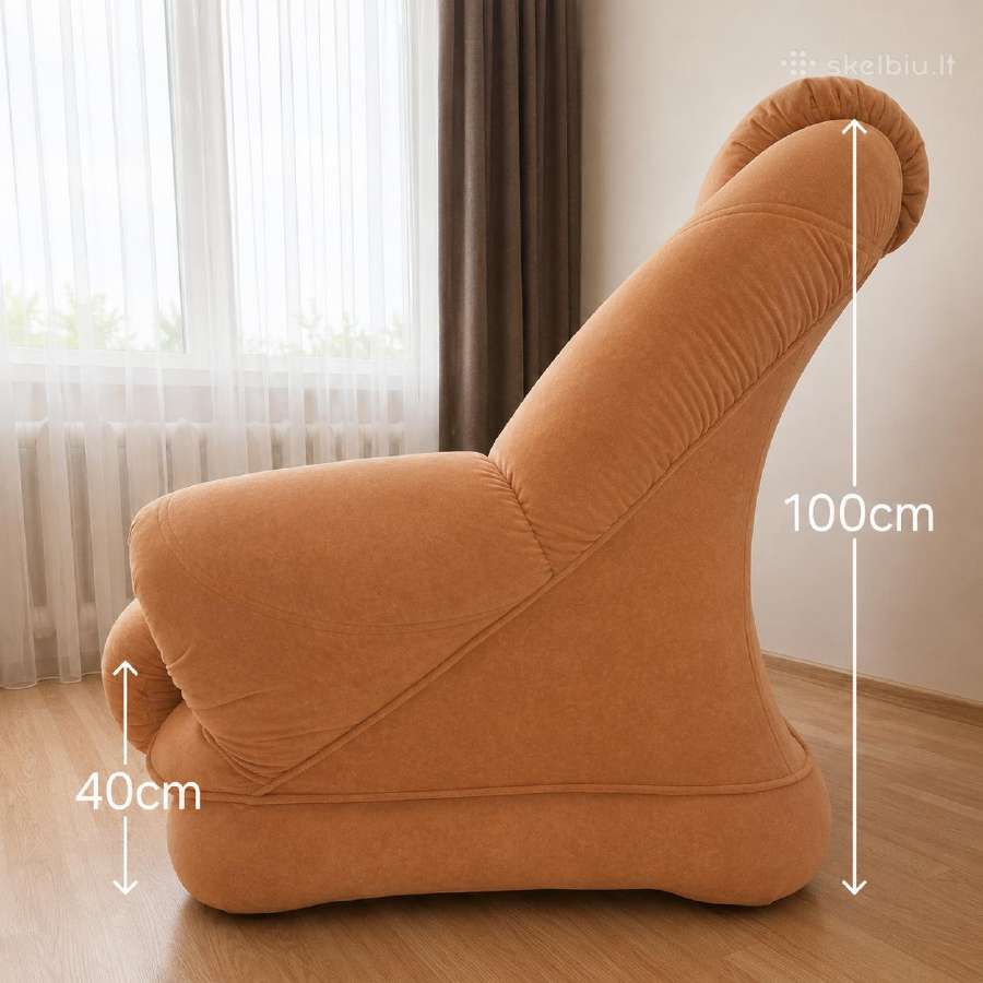 Parduodamas minkštų baldų komplektas 3 vietų sofa - nuotraukos Nr. 3
