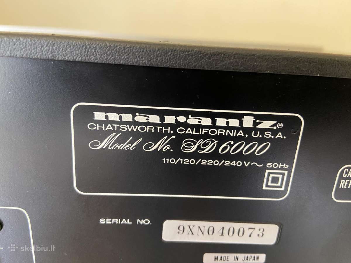 Kasetinė deka Marantz Sd 6000 - nuotraukos Nr. 4