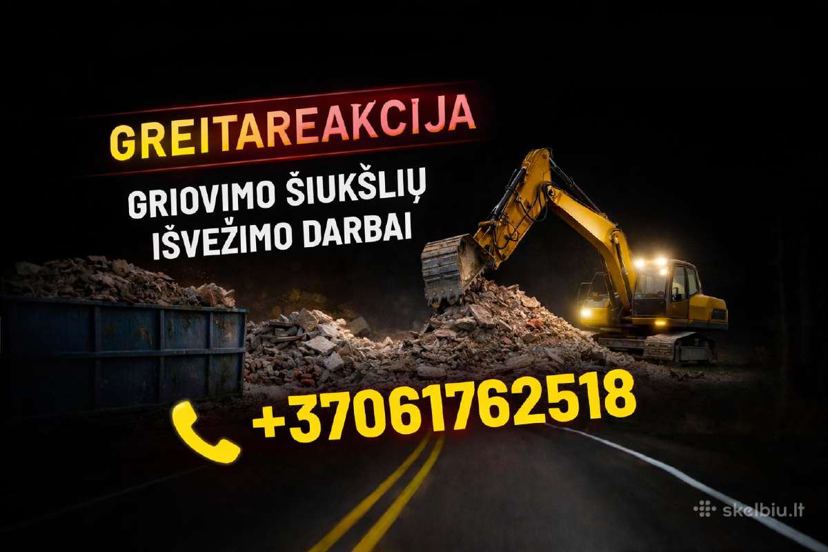 Pigiausias šiuklių išvežimas lietuvoje