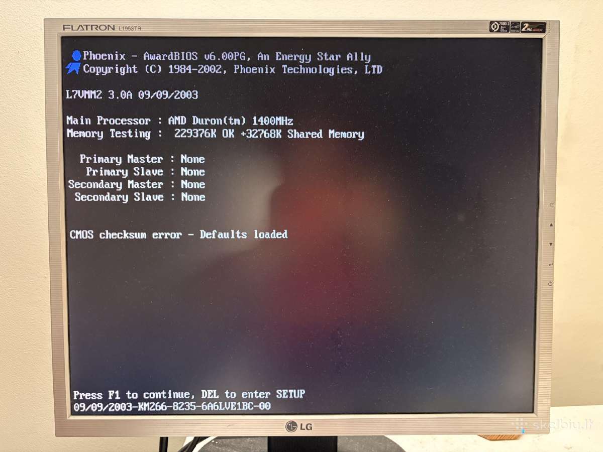 Ecs L7vmm2 Socket A su Amd Duron 1400mhz - nuotraukos Nr. 2