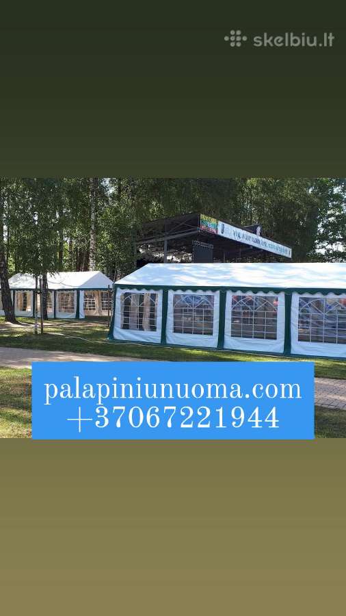 Šventinių palapinių nuoma, pardavimas Lauko baldai - nuotraukos Nr. 17