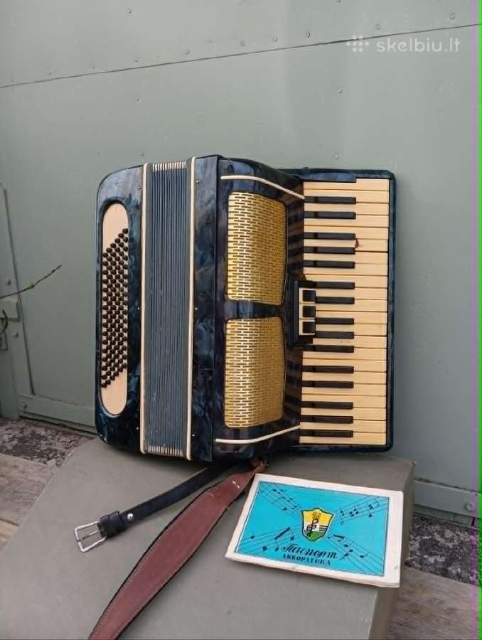 Akordeonas Vesnyanka, made in Ukraine, 1966 - nuotraukos Nr. 3