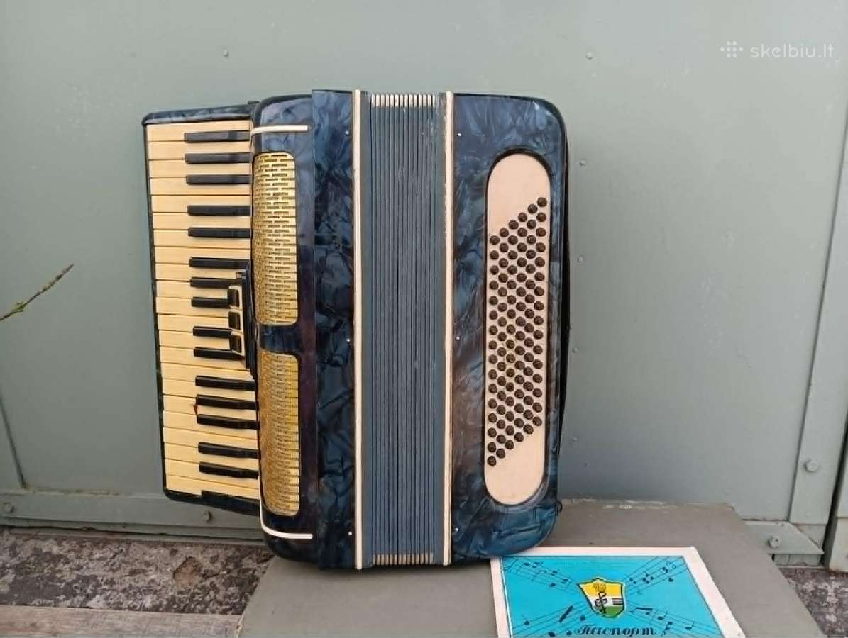 Akordeonas Vesnyanka, made in Ukraine, 1966 - nuotraukos Nr. 7