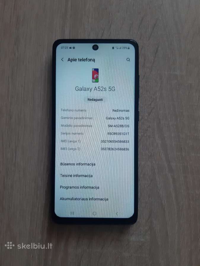 Samsung a52s 128gb - nuotraukos Nr. 5