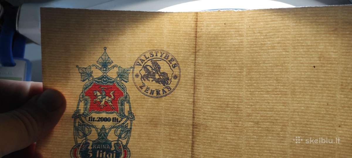 Reti tarpukario Lietuvos vekseliai ir valstybės že
