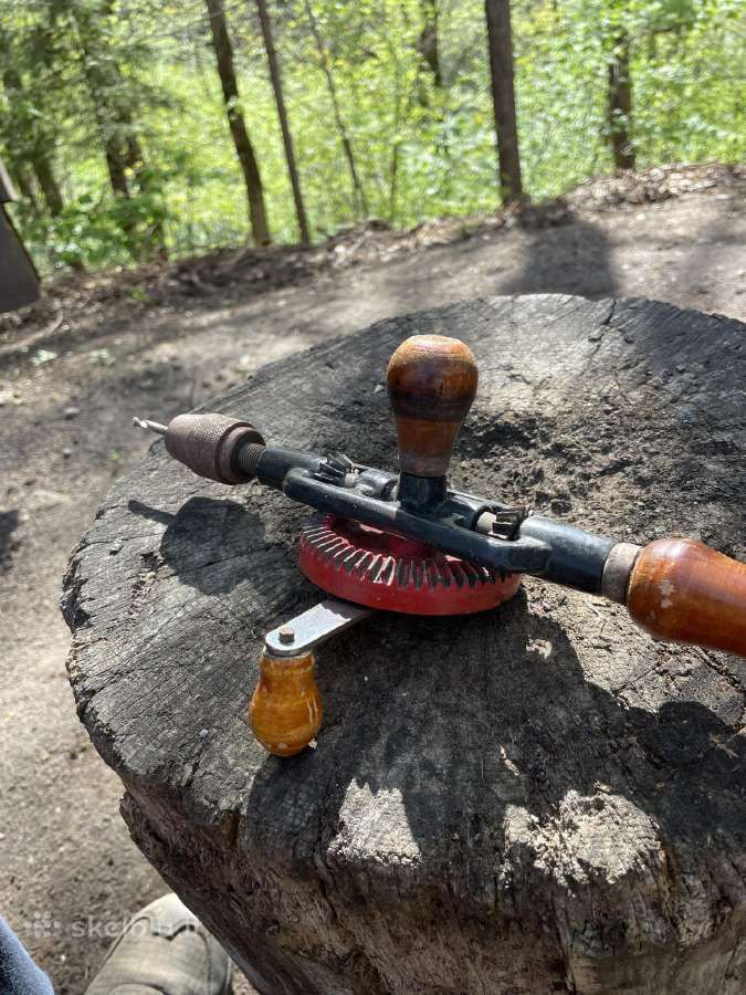 Senovinis rankinis grąžtas - nuotraukos Nr. 2