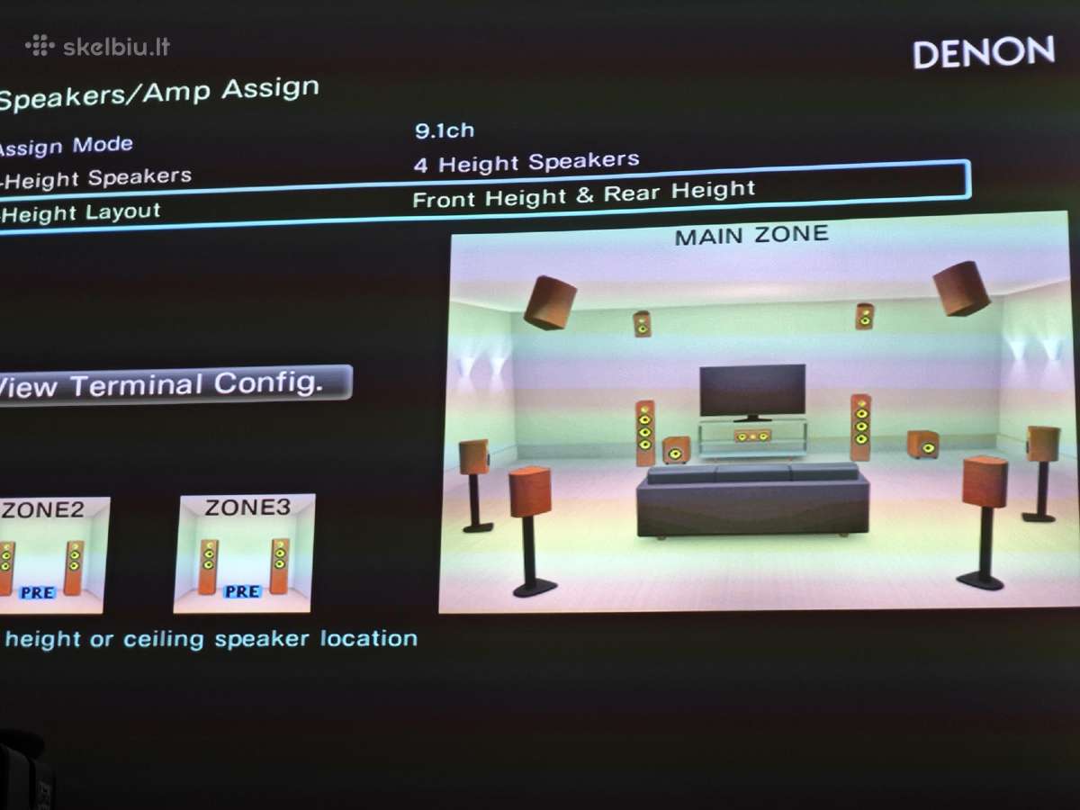 Denon avr x5200w 140w 11.2 Bt WiFi 4k 60hz atmos - nuotraukos Nr. 4