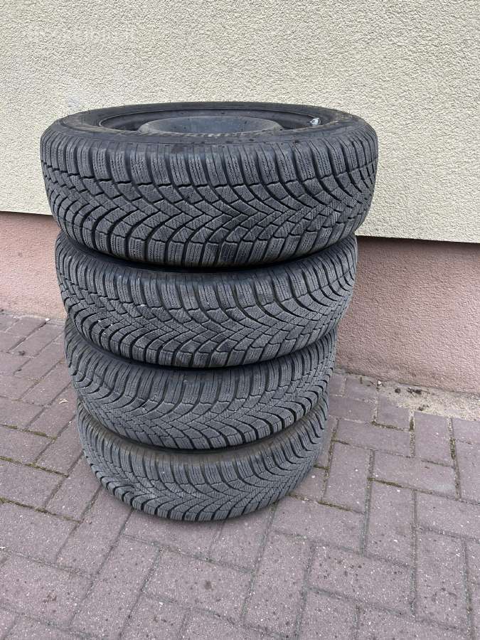 Padangos naujos Bridgestone 195/65/r15 su diskais