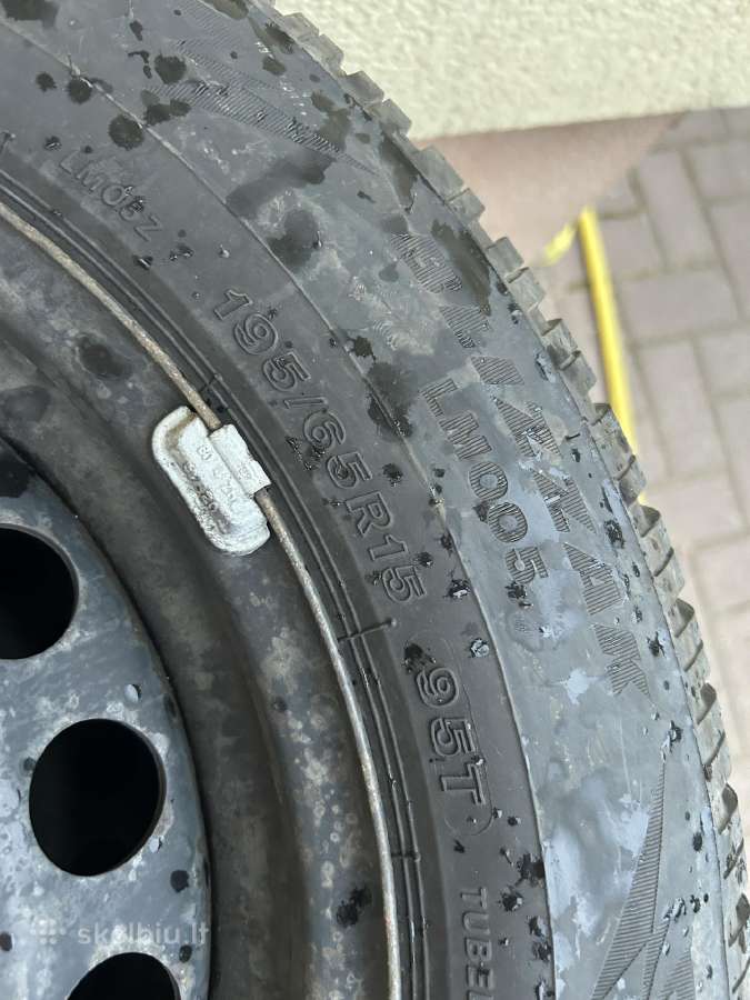 Padangos naujos Bridgestone 195/65/r15 su diskais - nuotraukos Nr. 2