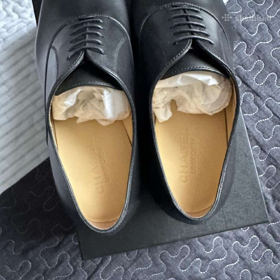 Nauji Chanel vyriški odiniai Oxford batai 44 - nuotraukos Nr. 3