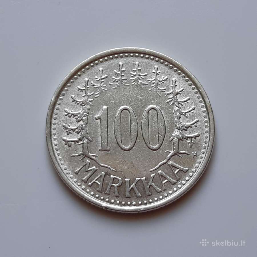 Suomija 100 markių sidabras 1956