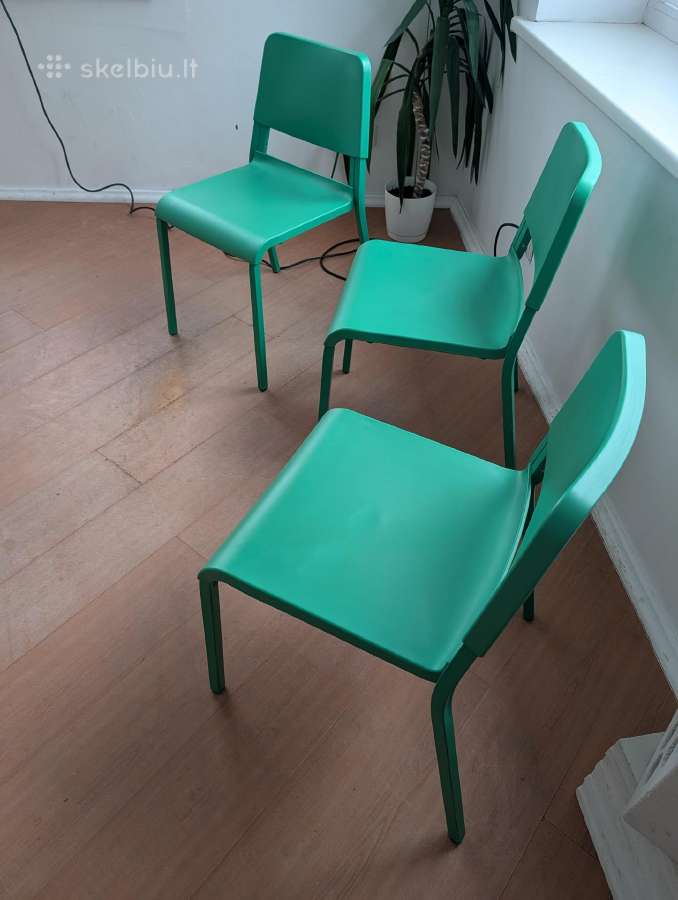 Ikea žalios kėdės