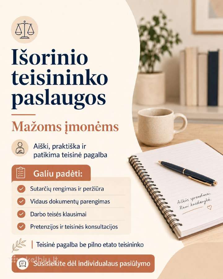 Išorinio teisininko paslaugos