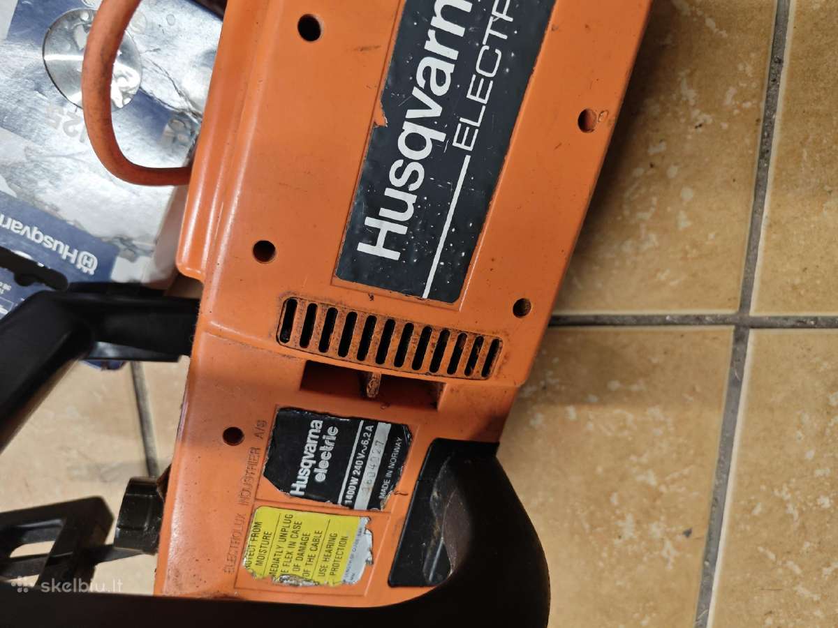 Husqvarna elektrinis grandininis pjūklas - nuotraukos Nr. 3
