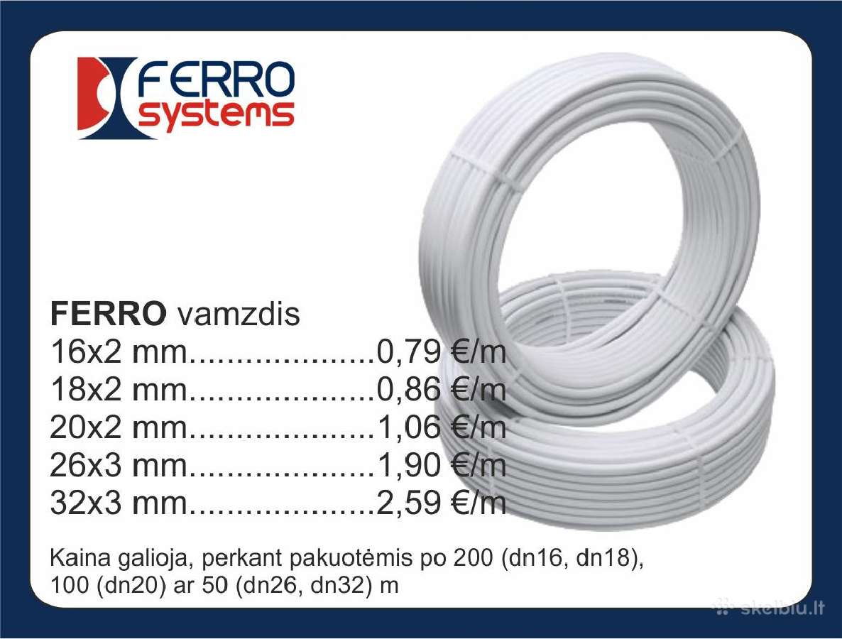 "Danfoss" ir "Ferro" daugiasluoksniai vamzdžiai - nuotraukos Nr. 4