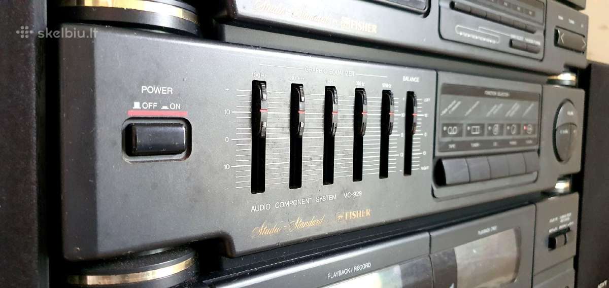 Fisher Mc-929 muzikos centras su plokštelių grotuv - nuotraukos Nr. 5