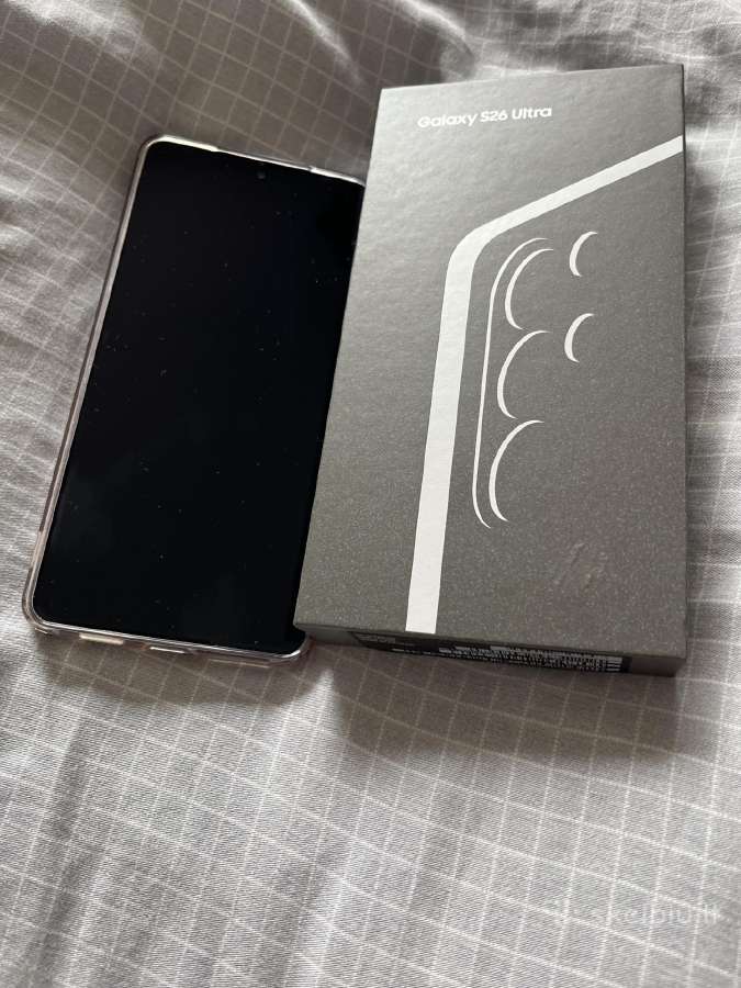 Samsung S26 Ultra, 512gb, be jokiu įbrėžimų