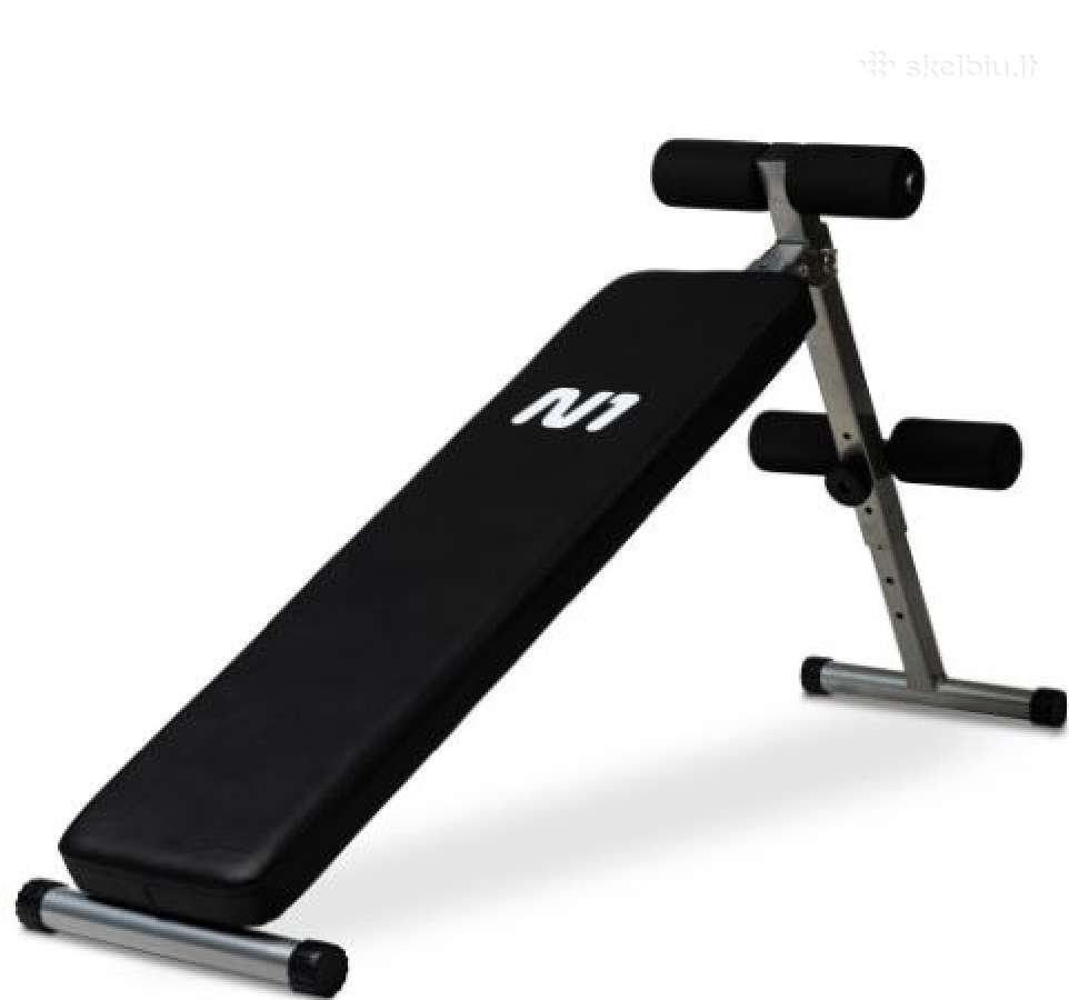 Treniruočių suoliukas N1 / Hanteliai po 20 ir 15kg