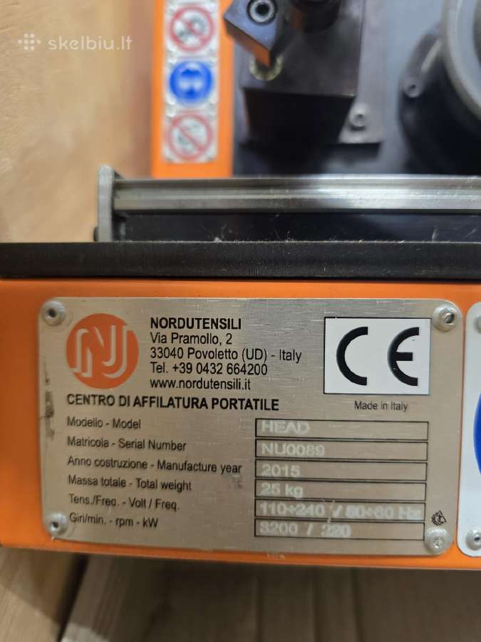 Itališkos profesionalios gražtų galandinimo staklė - nuotraukos Nr. 2