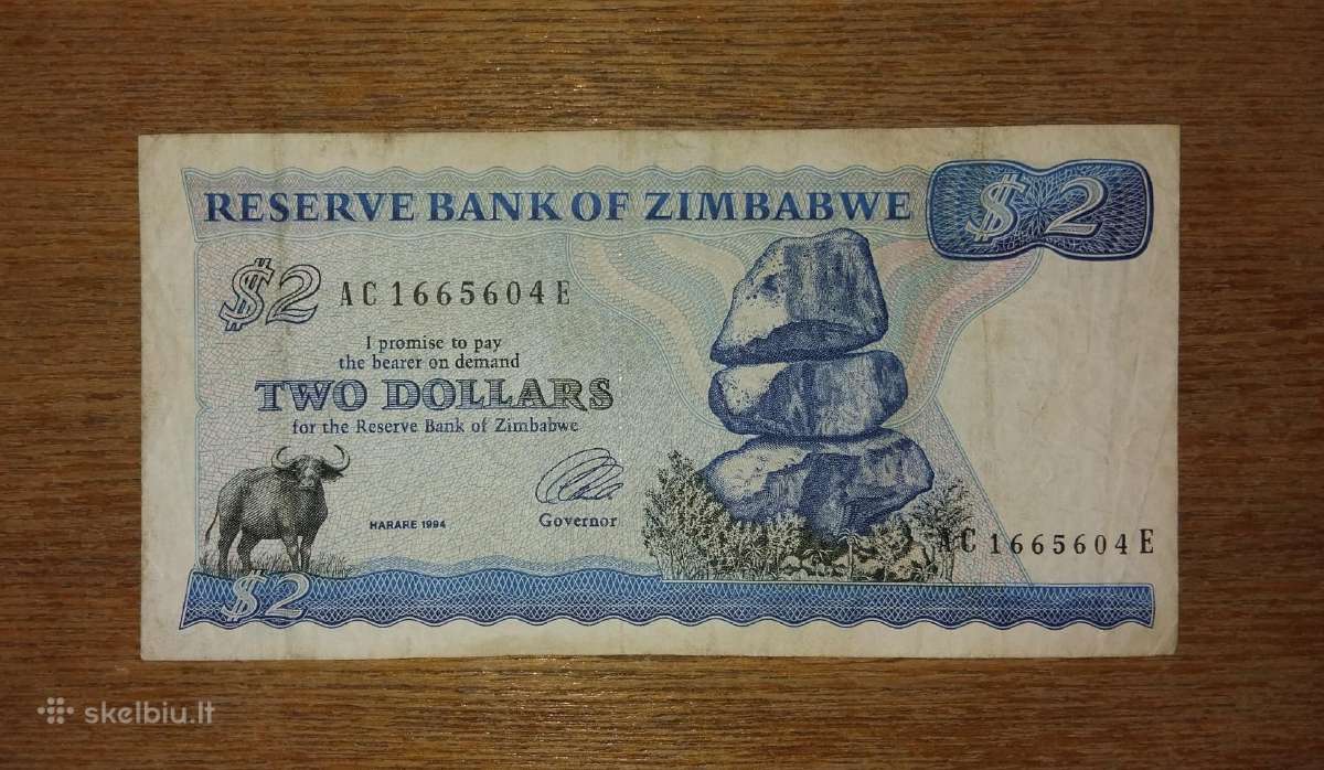 Zimbabvės 2 $ banknotas