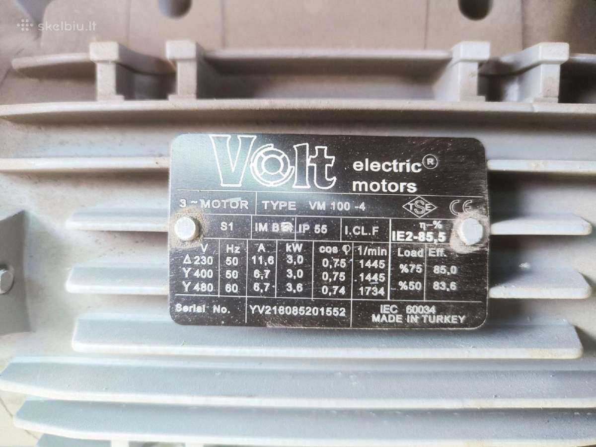 30kw,2950rpm,400v Marelimotori ir3kw Wolt trifazis - nuotraukos Nr. 6
