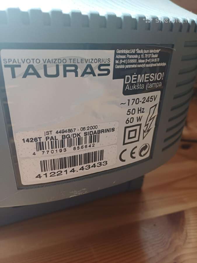 Televizorius Tauras - nuotraukos Nr. 2