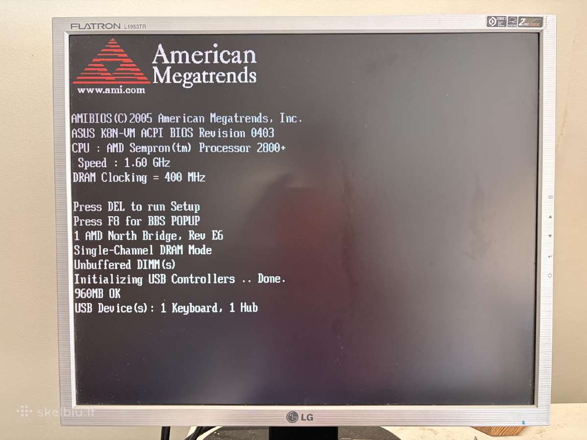 Retro kompiuteris Amd Sempron 2800+ / 1 GB RAM - nuotraukos Nr. 3