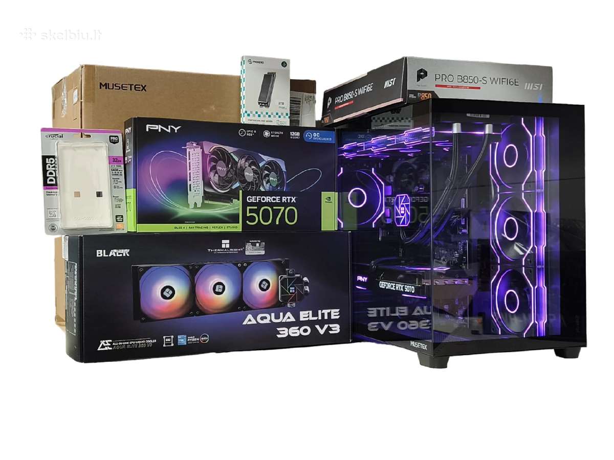 R7 7800x3d Rtx 5070 Nvme 1tb Ddr5 32gb Wi-fi Bt