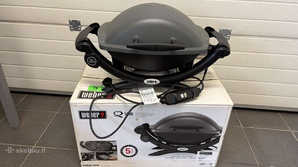 Weber Q1400 elektrinis grilis su priedais