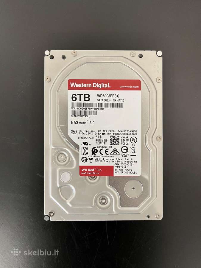 Western Digital Wd Red Pro 6 TB Nas Hard Drive