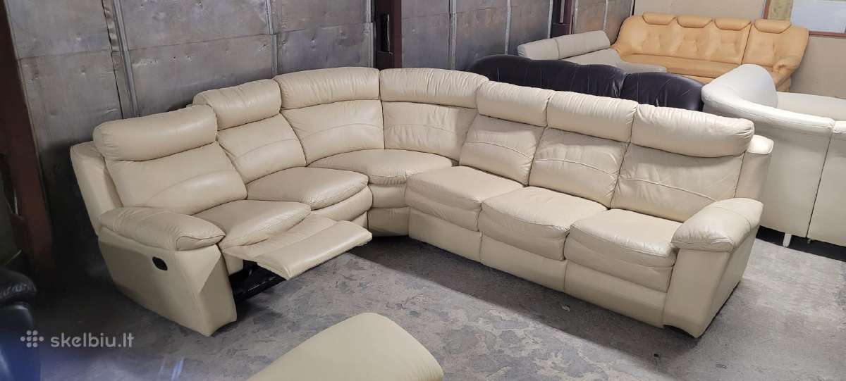 Odiniai Baldai Kampas sofa Reglainer komplektas - nuotraukos Nr. 28