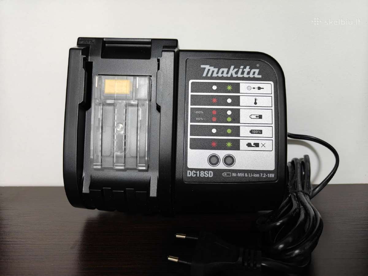Akumuliatorių pakrovėjas Makita Dc18sd