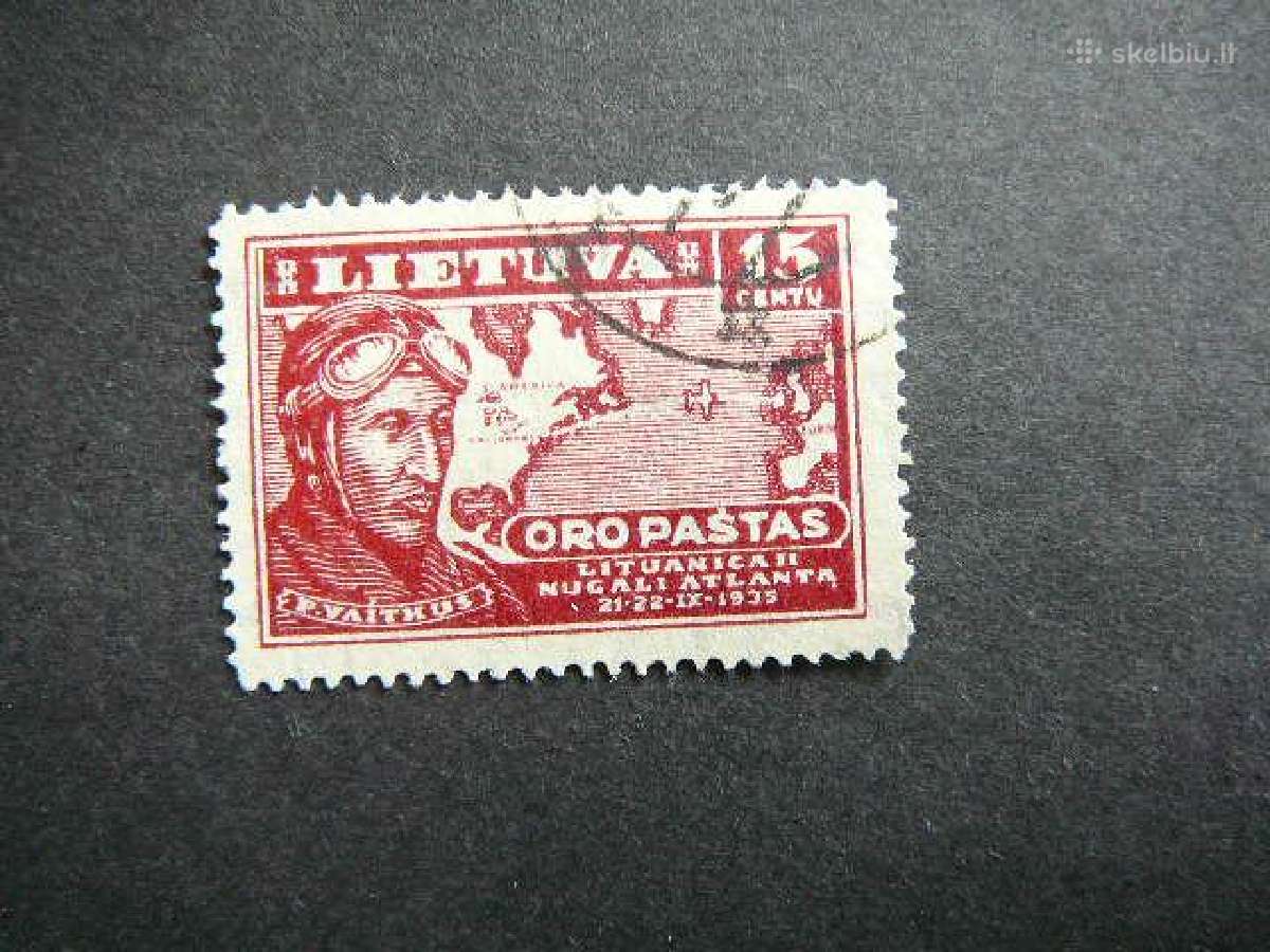 Lietuva 1936 Lektuvai F. Vaitkus 15ct lit405a