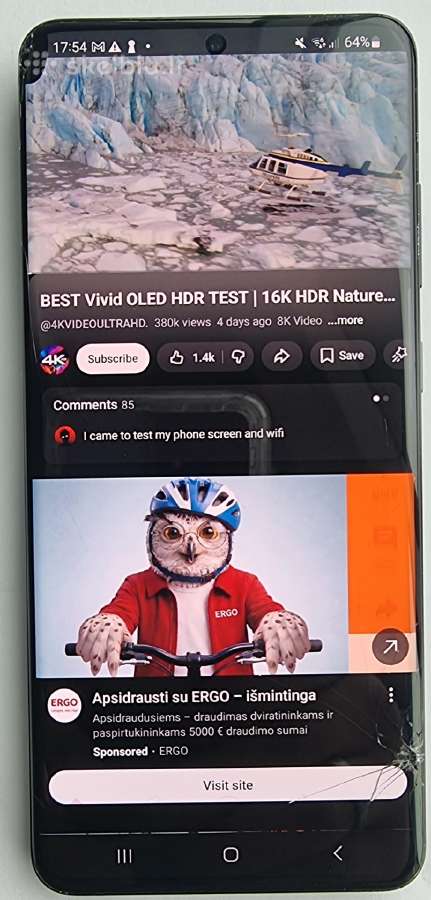 Samsung s20 ultra su gera baterija - nuotraukos Nr. 23