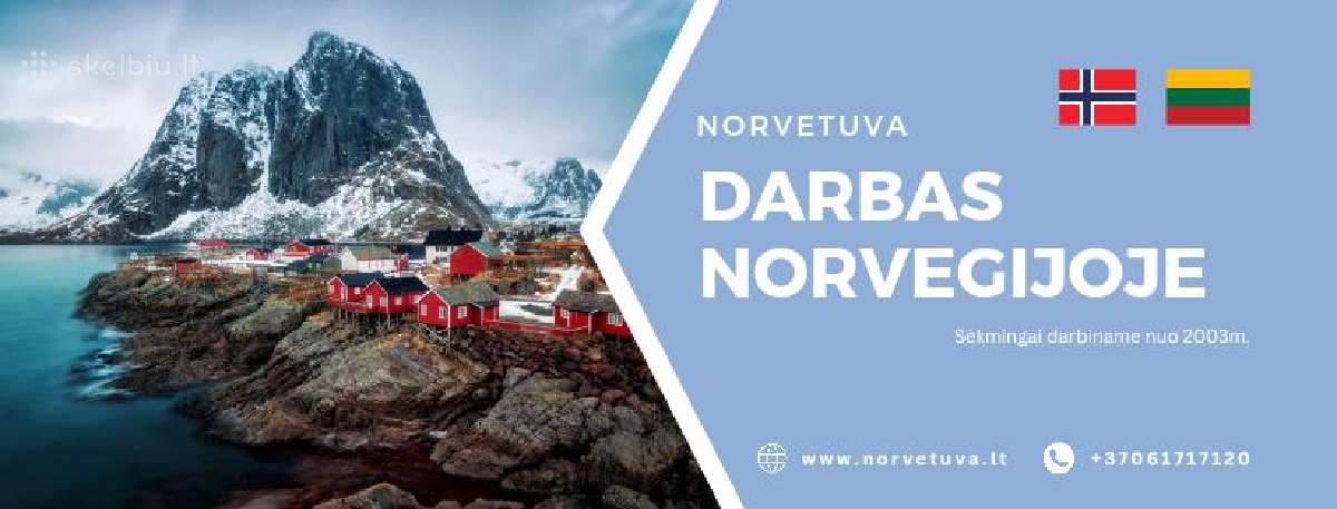 Darbas Norvegijoje