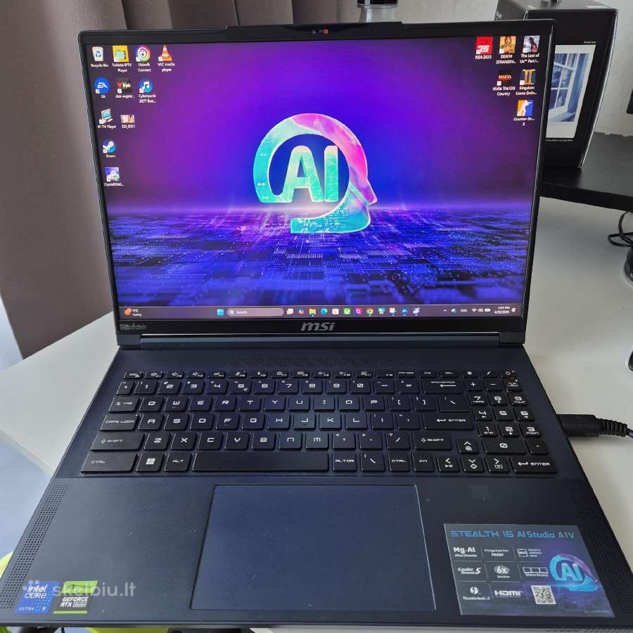 Msi Stealth 16 Ai Rtx4090/16gb - nuotraukos Nr. 4