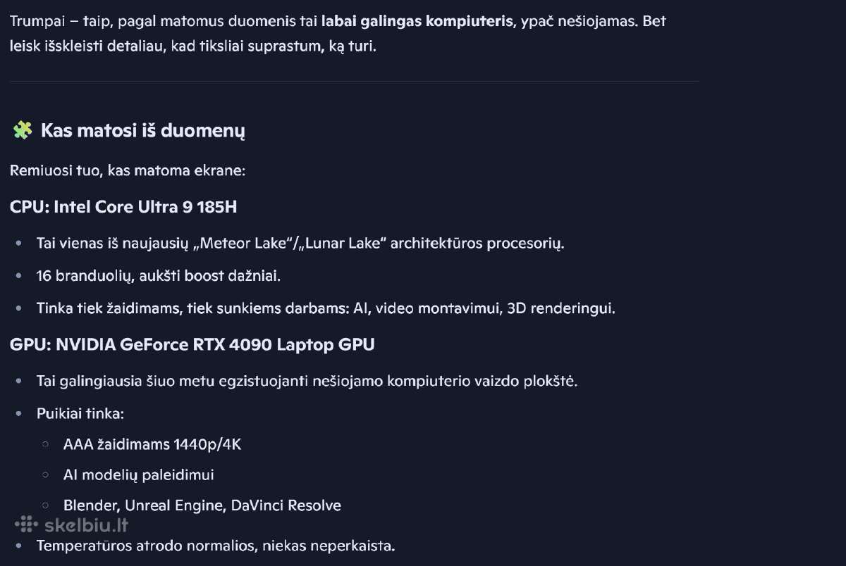 Msi Stealth 16 Ai Rtx4090/16gb - nuotraukos Nr. 8