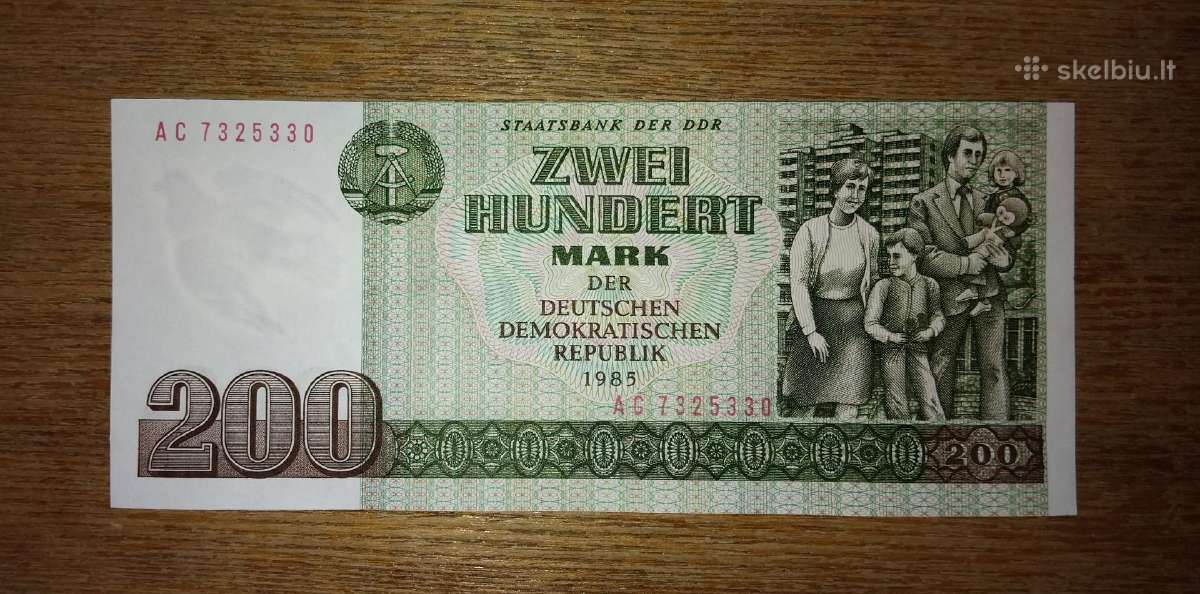 Vokietijos "Demokratinė" 200 markių banknotas
