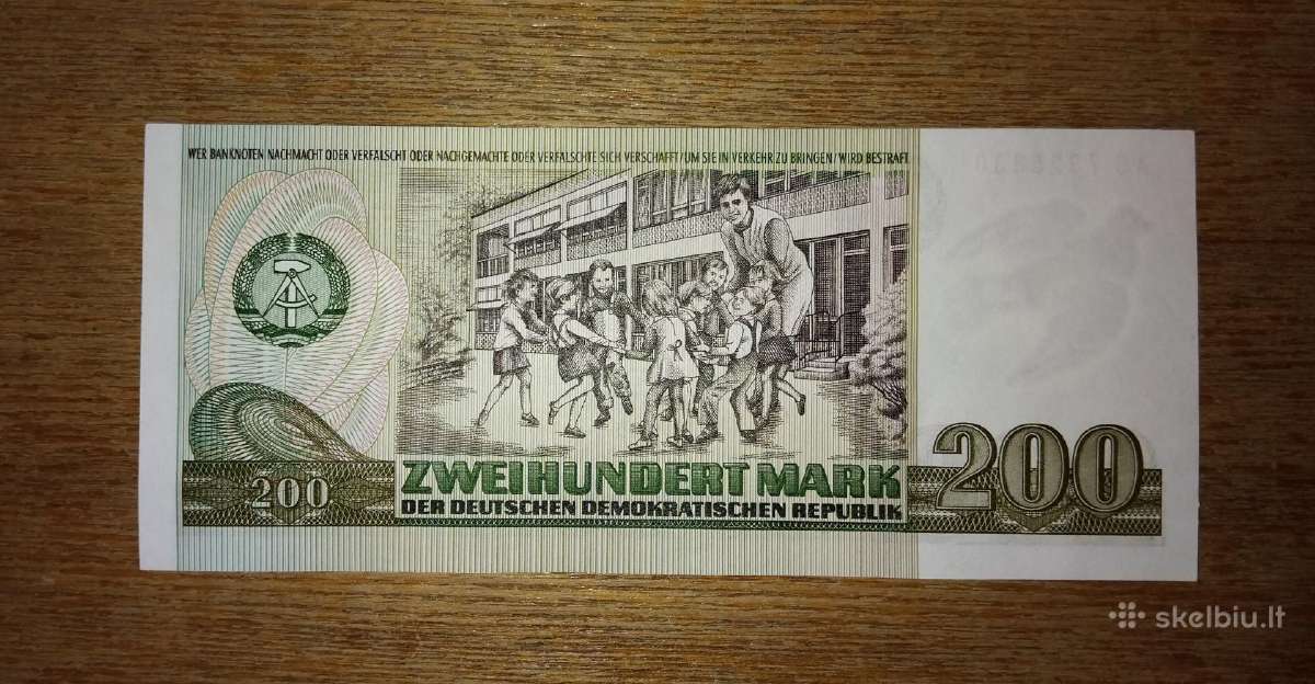 Vokietijos "Demokratinė" 200 markių banknotas - nuotraukos Nr. 2
