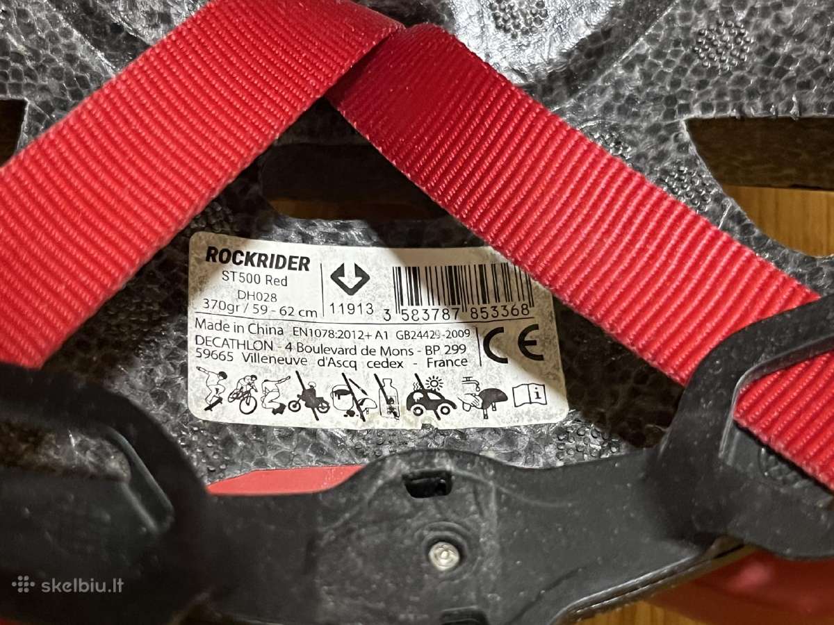 Rockrider St500 Red šalmas 59-62 cm (m/l dydis) - nuotraukos Nr. 6