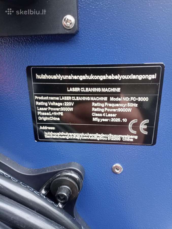 Lazeris paviršių valymui 3kw (3000w) metalas rūdži - nuotraukos Nr. 11