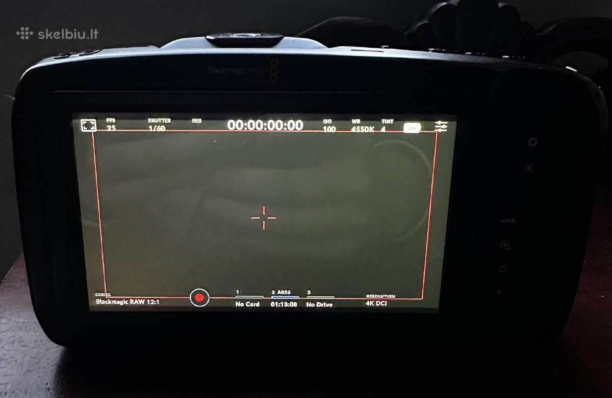 Blackmagic Pocket Cinema Camera 4k - nuotraukos Nr. 3