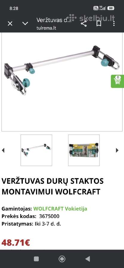 Duru staktos verztuvas