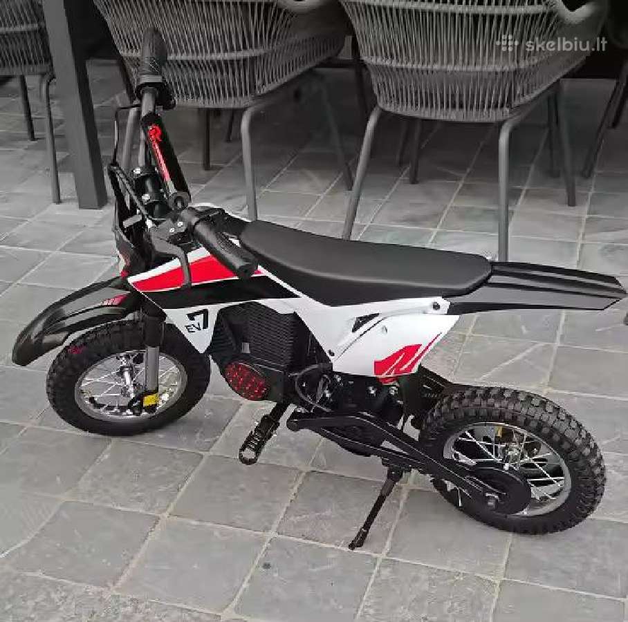 Naujas vaikiškas elektrinis krosinis motociklas