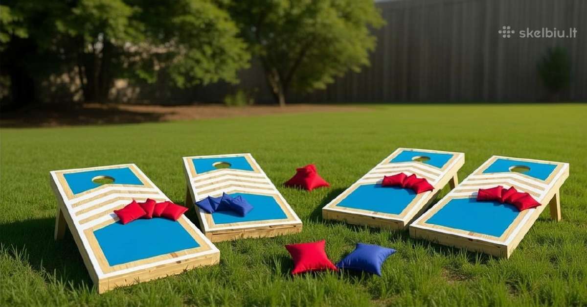 Cornhole žaidimo lentų nuoma