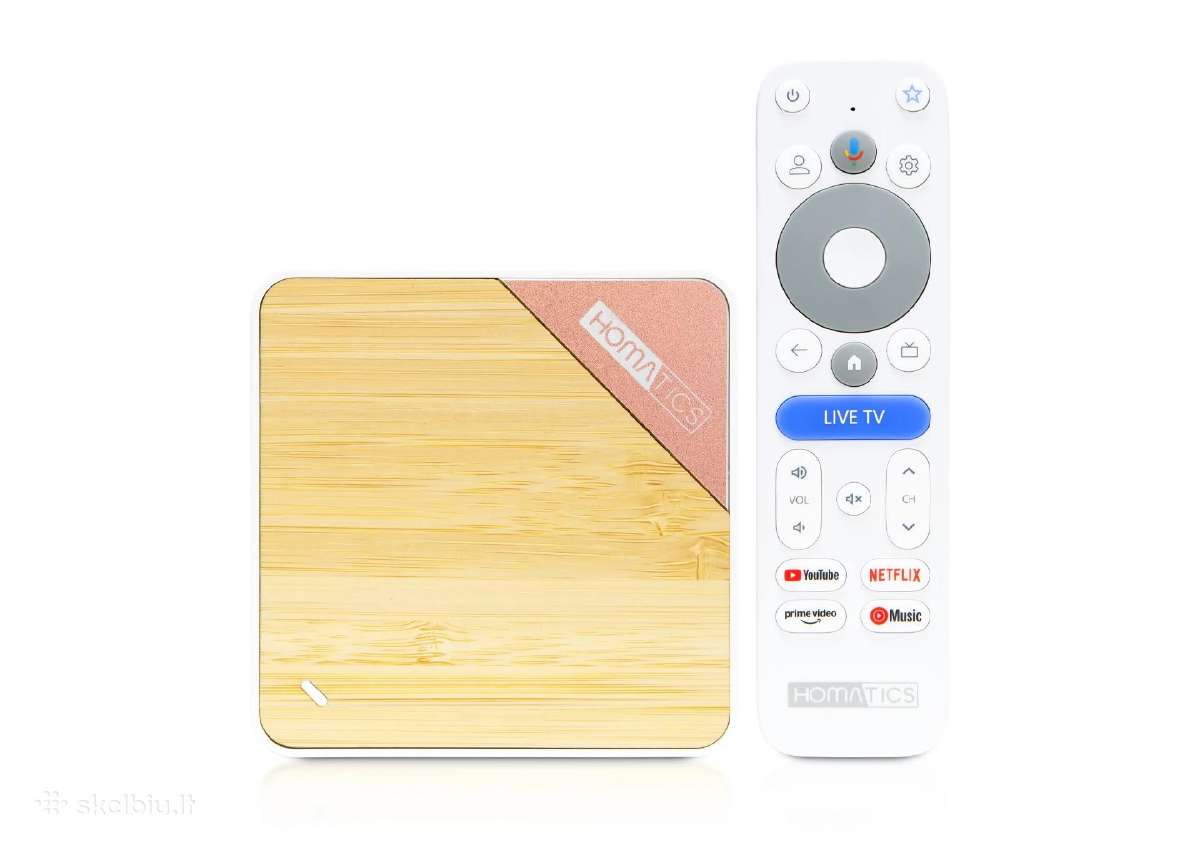 Homatics Box 4k V2, Google TV 14 Media Player Iptv